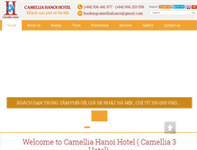 Tablet Screenshot of camelliahanoihotel.com